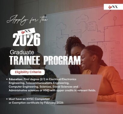 ipNX Nigeria Graduate Trainee Program 2026 for young Nigerian graduates – Apply Here