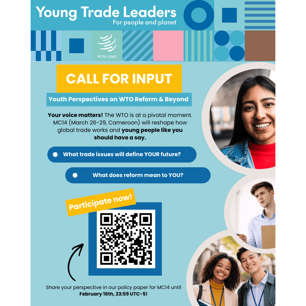 The World Trade Organization (WTO) Young Trade Leaders Programme 2026 for young people worldwide.
