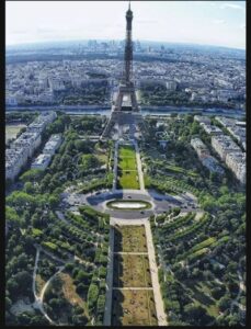 Eiffel Tower, Louvre Museum.